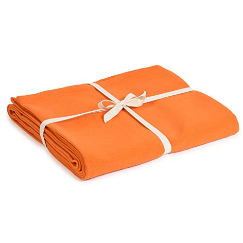 Yoga Studio Organic/Blanket Ys Yoga-Decke aus Bio-Baumwolle (Saffron), safrangelb, Regular von Yoga Studio