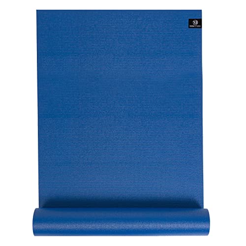 Yoga Studio Sticky Yogamatte, Öko-Tex reißfest, rutschfest, für Workout, Fitness, Yoga und Pilates, 183 cm x 61 cm x 6 mm, Blau Yoga Studio Sticky Yogamatte, Öko-Tex reißfest, rutschfest, für Workout, Fitness, Yoga und Pilates, 183 cm x 61 cm x 6 mm, Blau von Yoga Studio