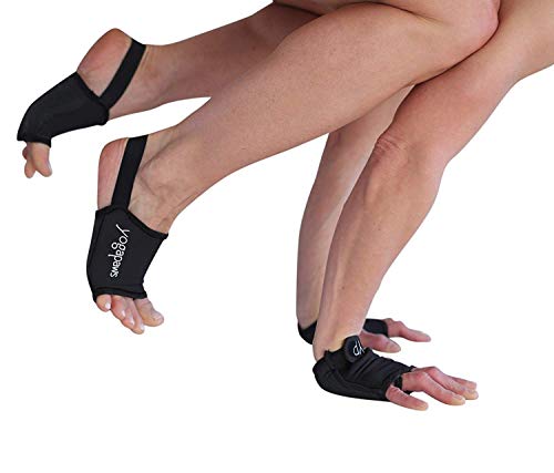 YogaPaws Elite Gepolsterte rutschfeste Yoga-Handschuhe und Socken für Damen und Herren, Hot Power Yoga, Pilates, Crossfit, verschwitzte Hände und Füße YogaPaws Elite Gepolsterte rutschfeste Yoga-Handschuhe und Socken für Damen und Herren, Hot Power Yoga, Pilates, Crossfit, verschwitzte Hände und Füße von YogaPaws