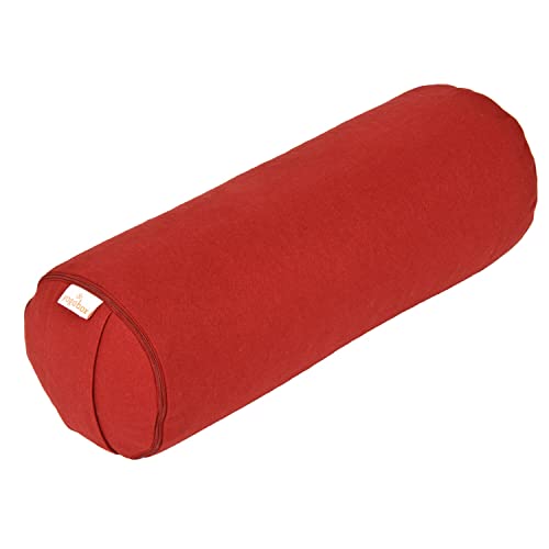 Yogabox Yoga Mini Bolster/Nackenrolle Basic, Bordeaux von Yogabox