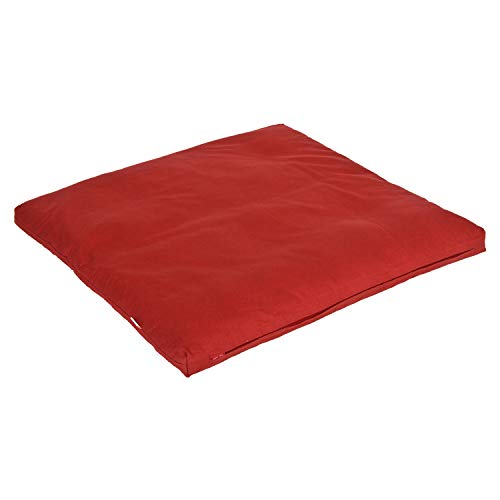 Yogabox Ersatzbezug für Meditationsunterlage Basic 80x80 cm, Bordeaux von Yogabox