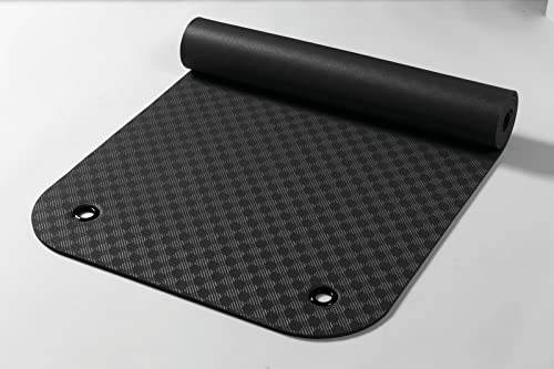 Yogabox Gymnastikmatte Komfort Made in Germany mit Ösen, schwarz von Yogabox