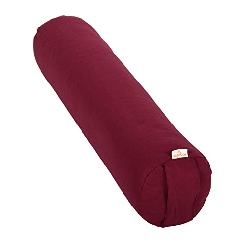 Yogabox Yoga und Pilates Bolster/Yogarolle Basic small, aubergine von Yogabox