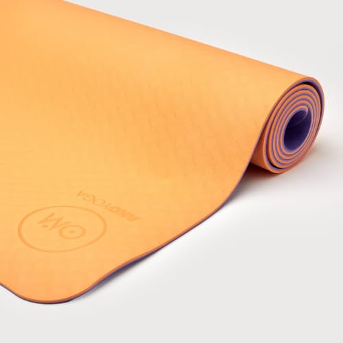 Yogabox Yogamatte TPE 2-farbig orange/lila, lila/orange von Yogabox