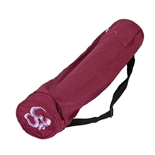 Yogabox Yogatasche OM Baumwolle 60,aubergine von Yogabox