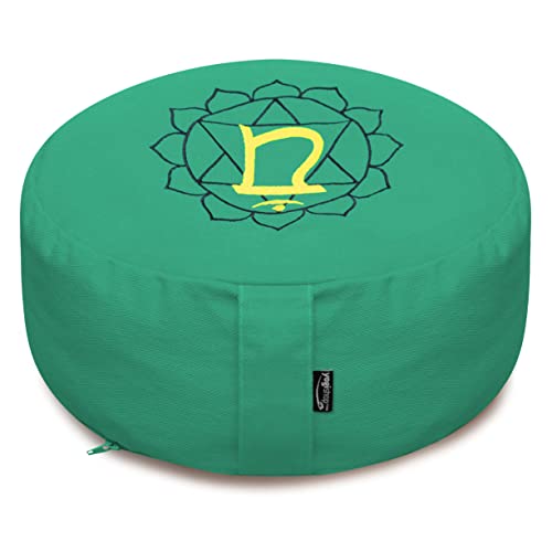 Yogishop Meditationskissen - rund - Chakras - Organic Cotton - ø 36cm x 15cm 36 x 36 x 15 cm, grün Yogishop Meditationskissen - rund - Chakras - Organic Cotton - ø 36cm x 15cm 36 x 36 x 15 cm, grün von Yogishop
