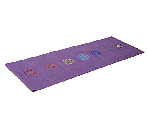 Yogishop Yogateppich Cotton Rug - Chakra 192 x 72 x 0.3 cm, violett Yogishop Yogateppich Cotton Rug - Chakra 192 x 72 x 0.3 cm, violett von Yogishop