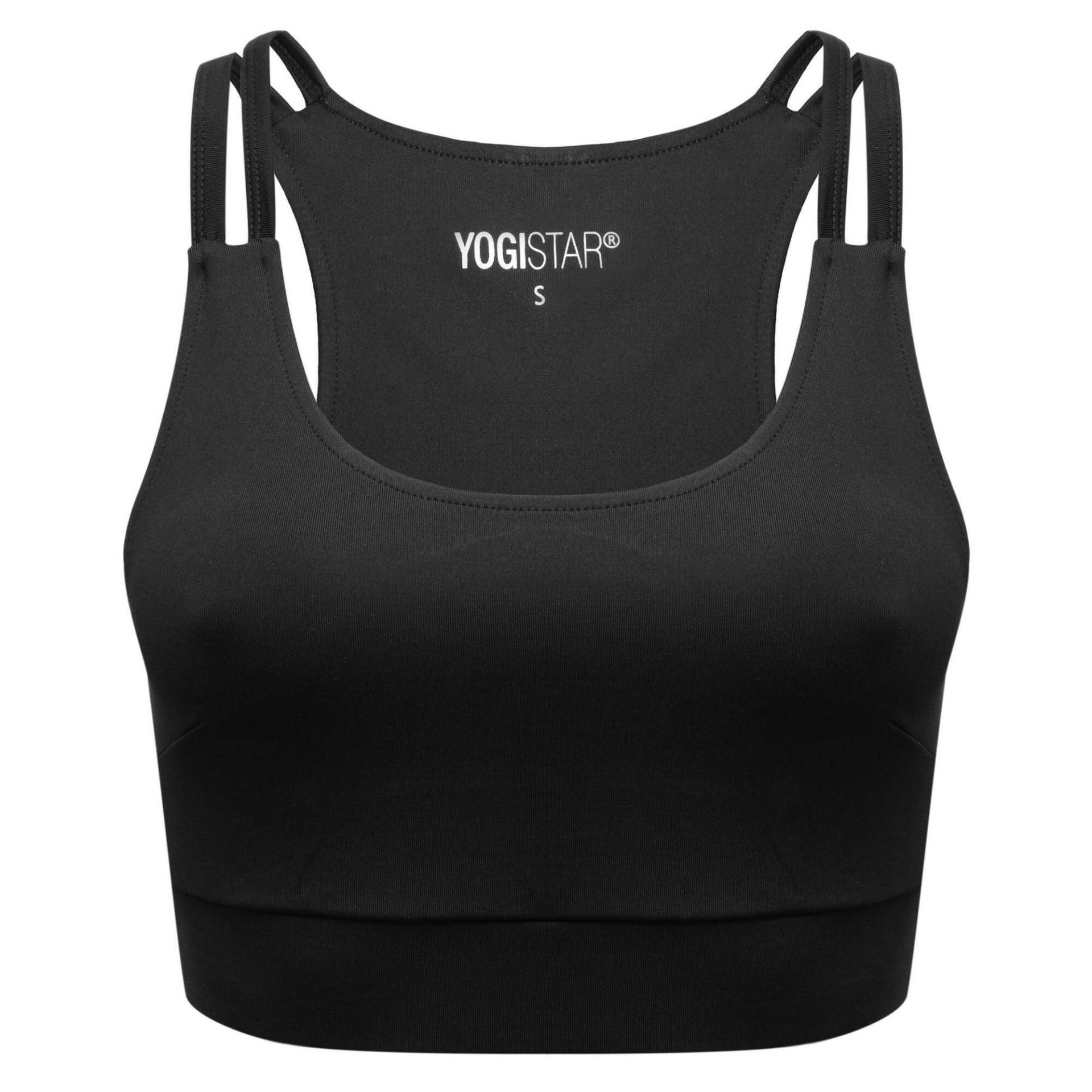 Yoga Bra Ala - Active Fit  - Black Yoga Damen Schwarz Stretchig YOGISTAR von Yogistar