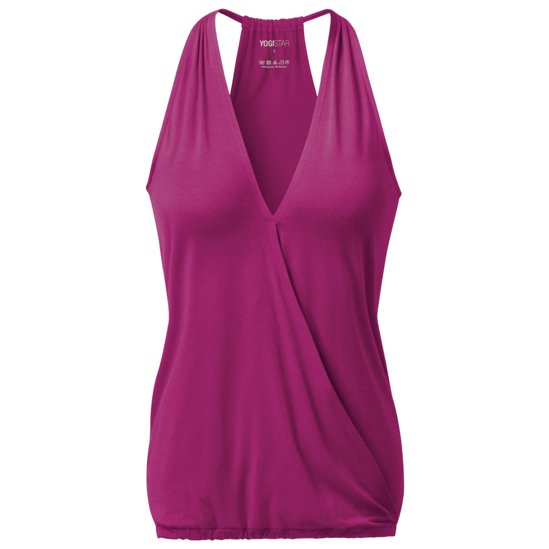 Yoga Racerback Top V-Neck Ala Yoga Damen Pink Stretchig YOGISTAR von Yogistar