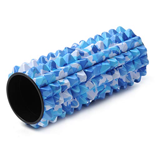 Yogistar Profi Faszien Massage Rolle-Spike, Camouflage-Blue, M von Yogistar