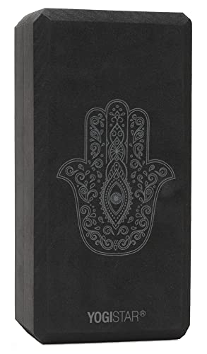 Yogablock Yogiblock® Basic - Art Collection - Hand Of Fatima - Zen Black Yogistar von Yogistar