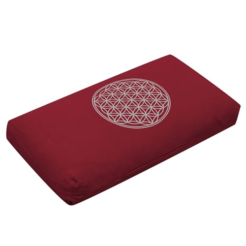 Yogistar Yogakissen - Klein - Blume des Lebens - Mit Kapok-Füllung Bordeaux Yogistar Yogakissen - Klein - Blume des Lebens - Mit Kapok-Füllung Bordeaux von Yogistar