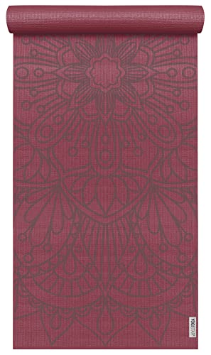 Yogamatte Yogimat® Basic - Art Collection - Lotus Mandala Bordeaux Yogistar von Yogistar