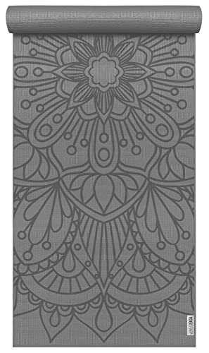 Yogamatte Yogimat® Basic - Art Collection - Lotus Mandala Graphit Yogistar von Yogistar