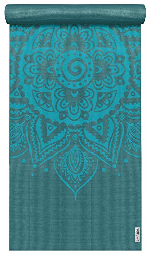 Yogamatte Yogimat® Basic - Art Collection - Spiral Mandala Petrol Yogistar von Yogistar