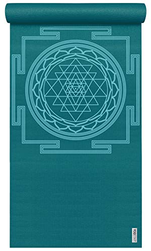 Yogamatte Yogimat® Basic - Sri Yantra Petrol Yogistar von Yogistar