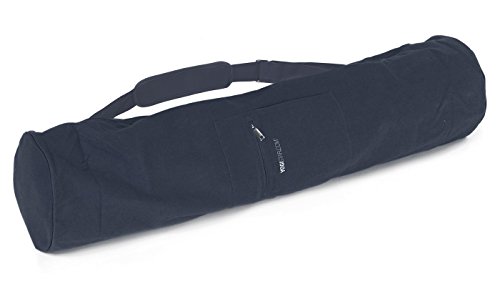 Yogistar Yogatasche Yogibag® Basic - Zip - Extra Big - Cotton - 109 cm Dunkel Blau von Yogistar