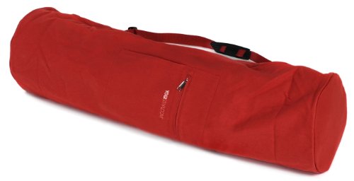 Yogistar Yogatasche Yogibag® Basic - Zip - Extra Big - Cotton - 80 cm Rot von Yogistar