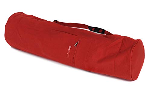 Yogistar Yogatasche Yogibag® Basic - Zip - Extra Big - Cotton - 80 cm Rot von Yogistar