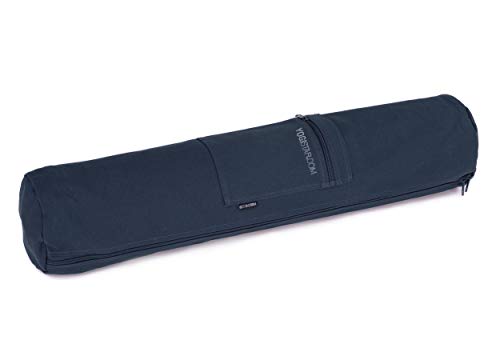 Yogistar Yogatasche Yogibag® Basic - Zip - Cotton - Big - 72 cm Dunkel Blau von Yogistar