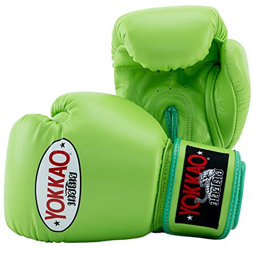 YOKKAO Matrix Breathable Muay Thai Boxing Glove-Lime Zest-14oz von Yokkao