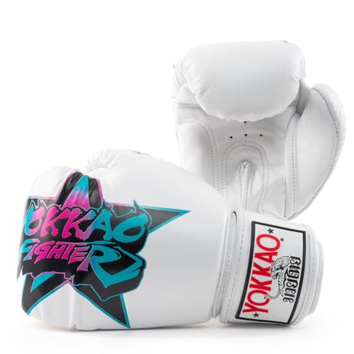 YOKKAO Muay Thai Fighter Gloves White 12oz von Yokkao