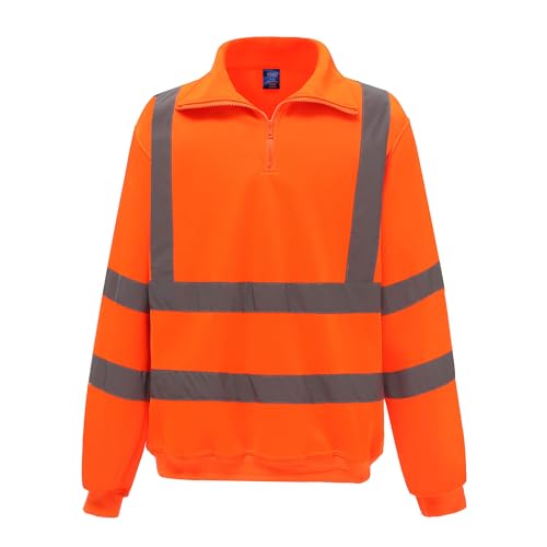 Yoko Herren yk031/hvk06 Hi Vis ¼ Zip Sweatshirt XL Orange Yoko Herren yk031/hvk06 Hi Vis ¼ Zip Sweatshirt XL Orange von Yoko