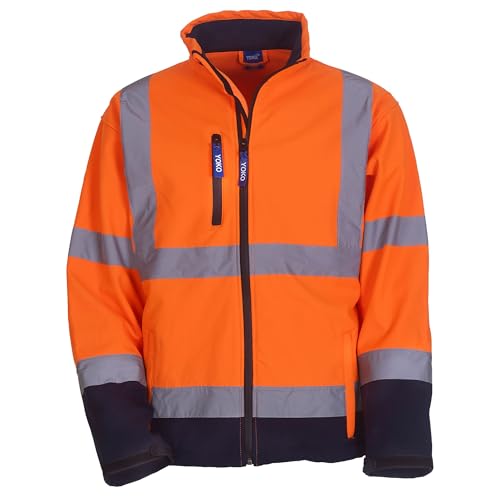 Yoko Herren yk040/hvk09 Hi Vis Softshell Jacke XL Orange/Navy Yoko Herren yk040/hvk09 Hi Vis Softshell Jacke XL Orange/Navy von Yoko