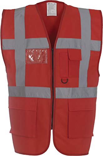 Yoko Multifunktionale Herren-Hochsicherheitsweste yk002/hvw801. XL rot Yoko Multifunktionale Herren-Hochsicherheitsweste yk002/hvw801. XL rot von Yoko