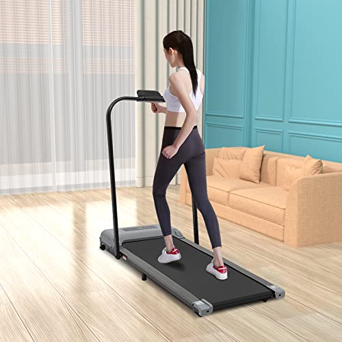 Klappbar Laufband mit Fernbedienung & Led Display, Elektrisch Walking Pad Laufband für Zuhause, Fitness-Studios und BüRos, Geschwindigkeit 1-10km/h Einstellbar, Grau Klappbar Laufband mit Fernbedienung & Led Display, Elektrisch Walking Pad Laufband für Zuhause, Fitness-Studios und BüRos, Geschwindigkeit 1-10km/h Einstellbar, Grau von Yolancity