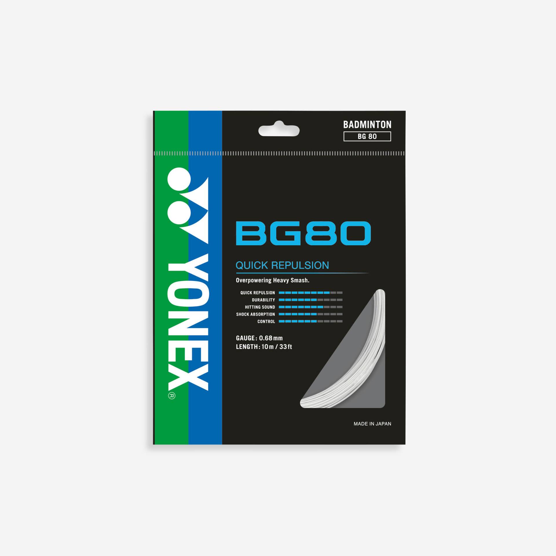 Badmintonsaite BG 80 weiss Badmintonsaite BG 80 weiss von Yonex