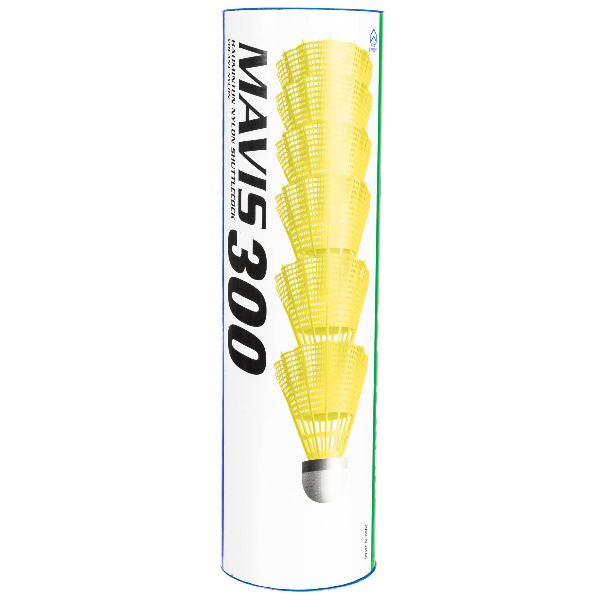 Shuttlecocks Mavis 300 Federbälle Kunststoff 6er-Dose gelb Shuttlecocks Mavis 300 Federbälle Kunststoff 6er-Dose gelb von Yonex
