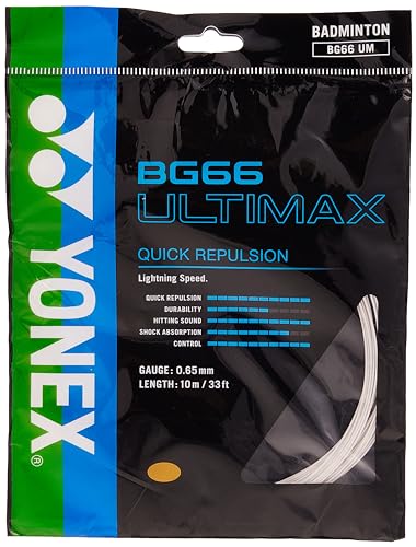 YONEX Bg-66 Cordage Ultimax Pour Raquette de Badminton 10 M Blanc Saite weiß, one Size YONEX Bg-66 Cordage Ultimax Pour Raquette de Badminton 10 M Blanc Saite weiß, one Size von YONEX