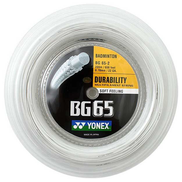 Yonex Bg 65 200 M Badminton Reel String Weiß 0.70 mm Yonex Bg 65 200 M Badminton Reel String Weiß 0.70 mm von Yonex