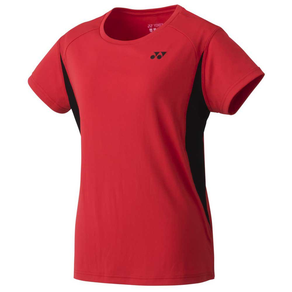 Yonex Logo Short Sleeve T-shirt Rot S Frau von Yonex