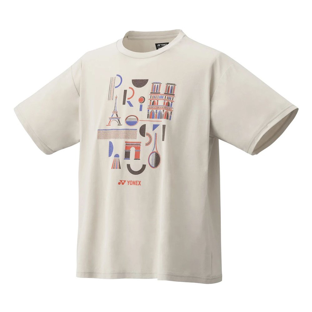 Yonex Paris 2024 Short Sleeve T-shirt Beige M Mann von Yonex