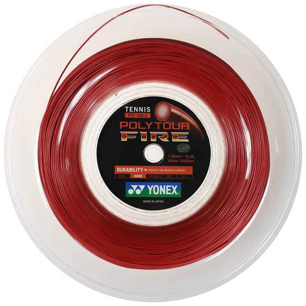 Yonex Poly Tour Fire 200 M Tennis Reel String Rot 1.20 mm Yonex Poly Tour Fire 200 M Tennis Reel String Rot 1.20 mm von Yonex