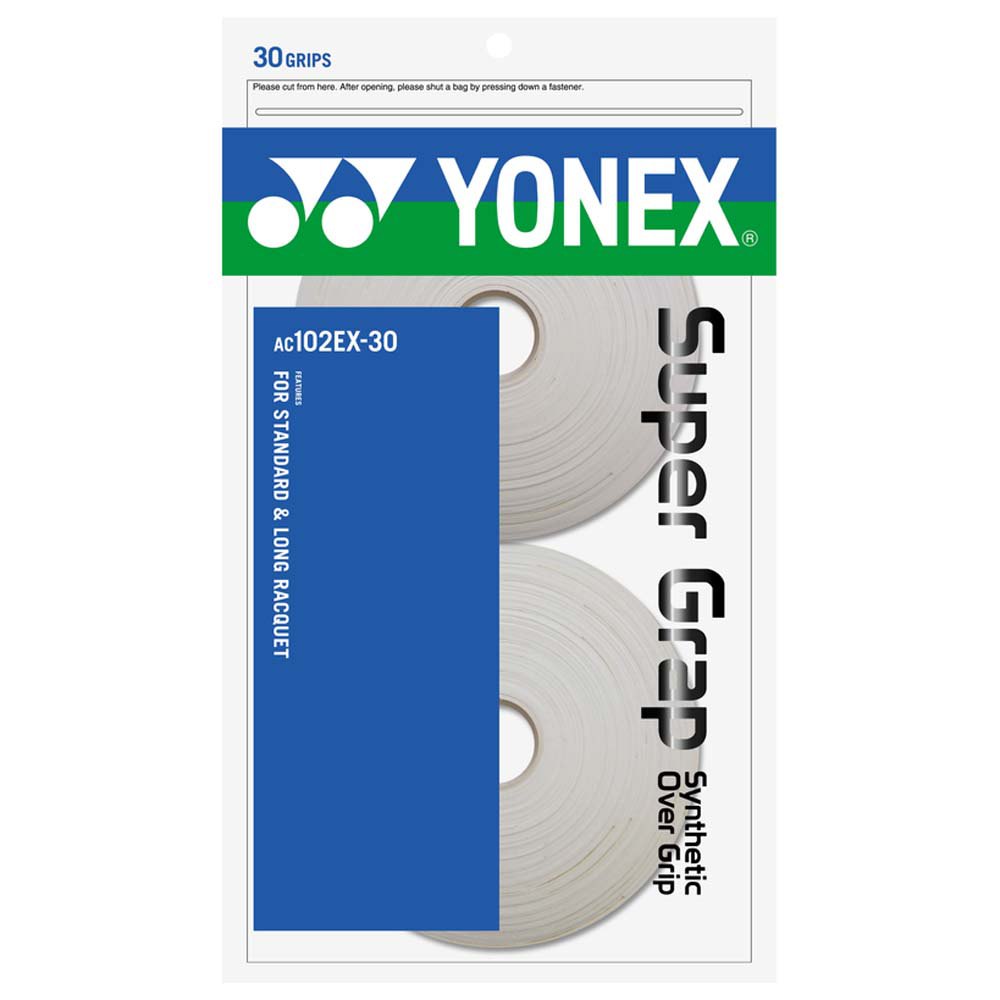 Yonex Super Grap Ac102ex Tennis Overgrip 30 Units Weiß Yonex Super Grap Ac102ex Tennis Overgrip 30 Units Weiß von Yonex