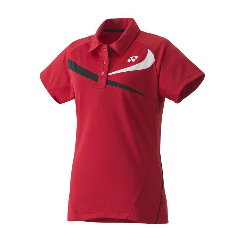 Yonex Team 20240 Short Sleeve Polo Rot M Frau von Yonex