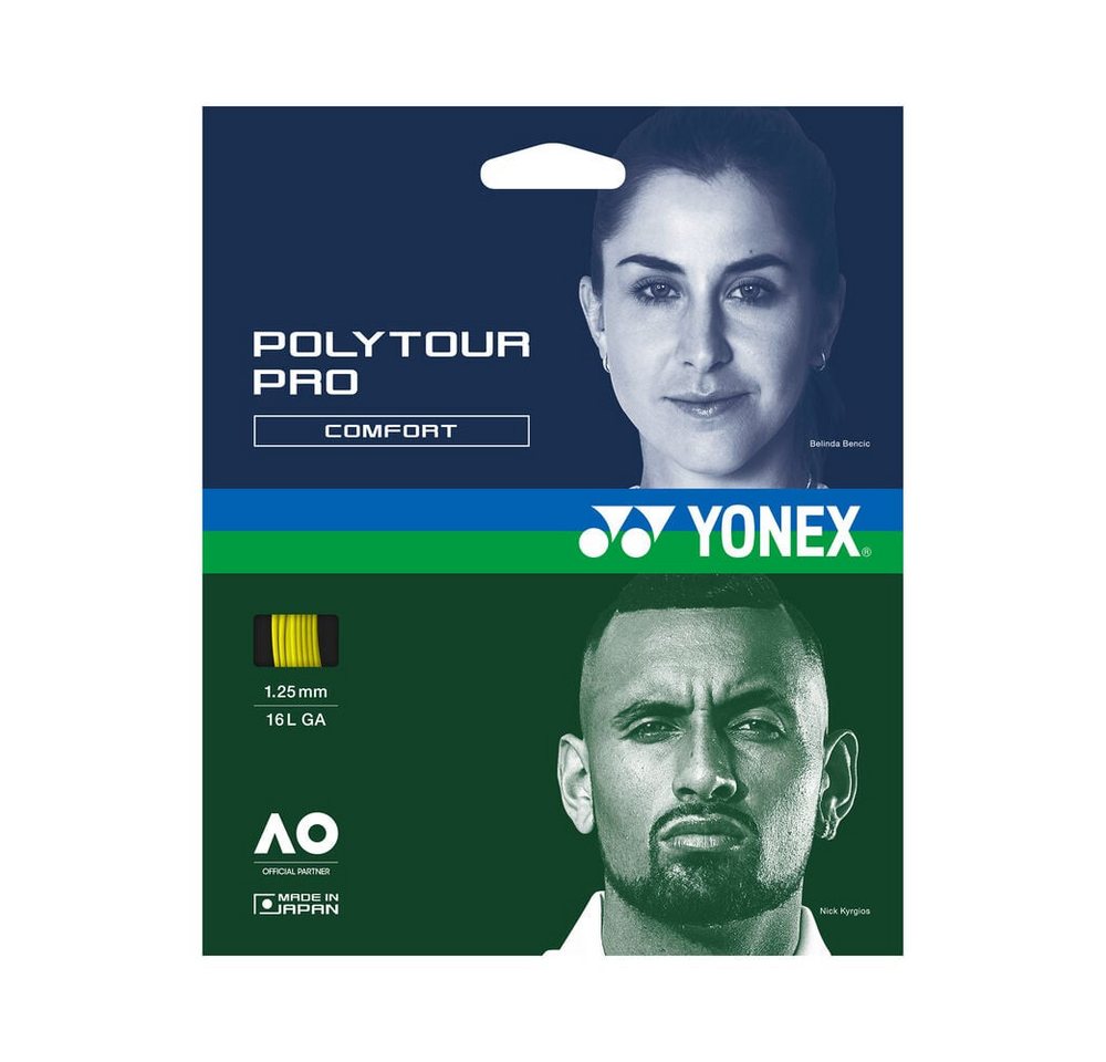 Yonex Tennissaite Poly Tour Pro 12m gelb Yonex Tennissaite Poly Tour Pro 12m gelb von Yonex