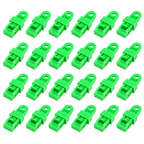 Yooghuge 24Pcs Heavy Duty Plane Clip Lock Grip Schellen Festziehen Zelt Clip Camping Plane Befestigungen Clip Für Abdeckungen Markisen von Yooghuge