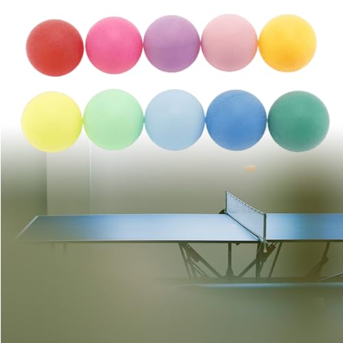 Yooghuge 50 Stück Farbige Kunststoff Tischtennisbälle Für Unterhaltung Waschbarer Spielball Für Kinder Pongs Ballspiel Kunststoff Unterhaltungs Tischtennisball von Yooghuge