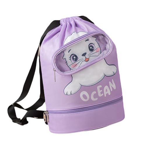 Yooghuge Große Kapazität Schwimmen Cartoon Trocken Trennung Tasche Kordelzug von Yooghuge