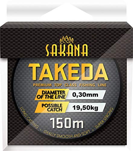 York Fitness Unisex-Adult Takeda Angelschnur, grau-transparent, 0,30mm von York Fitness