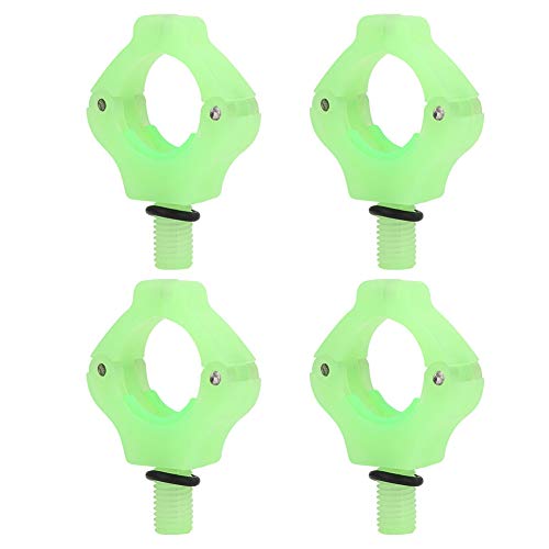 Yosoo Health Gear Angelruten-Halterungskopf, Magnetischer Angel-Halterungskopf, 4 Stück, Magnetischer Halterungskopf, Automatische Einstellung, Angelruten-Endstückhalter, Werkzeugzubehör (Grün) von Yosoo Health Gear