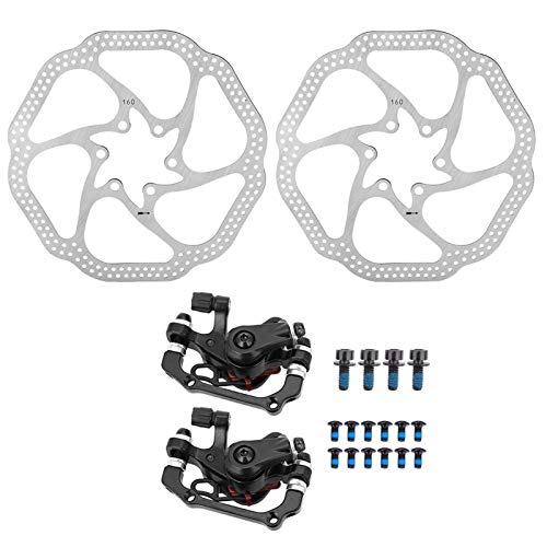 Yosoo Health Gear Bike Mechanical Disc Brake, Bike Disc Brake Kit Aluminium Hinterer Bremssattel Mechaniker Werkzeugfreier Belagversteller für Mountainbike, Rennrad von Yosoo Health Gear