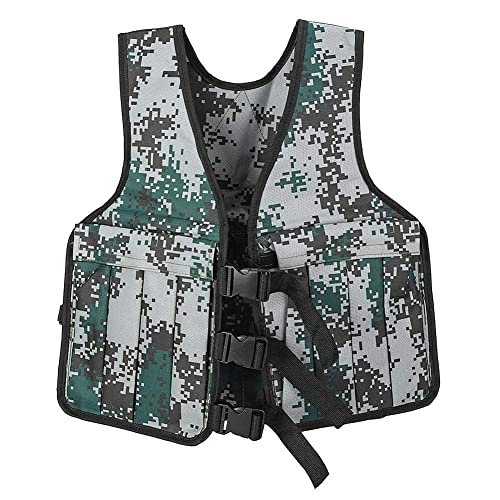 Yosoo 20KG/44lbs Verstellbare Camouflage Gewichtsweste Weight Vest Trainingsweste Training Workout Fitness Sport Jacket von Yosoo