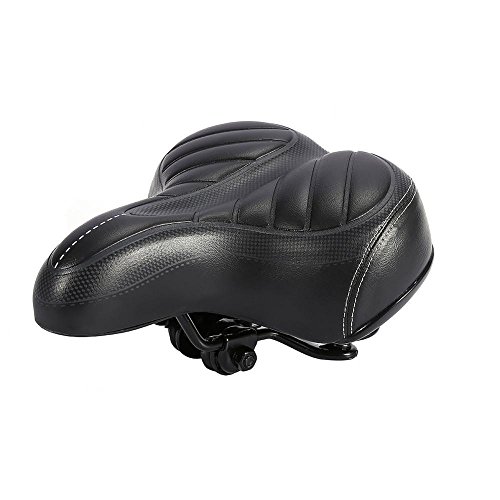 Yosoo Fahrradsattel-Fahrradsattel City Bike Sattel Ultra Soft Cushion Thicker Mountainbike Fahrrad Matte Black Seat Yosoo Fahrradsattel-Fahrradsattel City Bike Sattel Ultra Soft Cushion Thicker Mountainbike Fahrrad Matte Black Seat von Yosoo