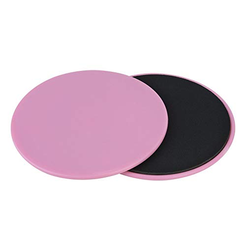 Fitness Disc Slides, 2 Stück Gliding Discs Slider Fitness Disc Übung Sliding Plate Sliding Discs Fitness Core Slider Workout für Fitnessstudio, Zuhause, Yoga, Pilates(Rosa) von Yosoo Health Gear