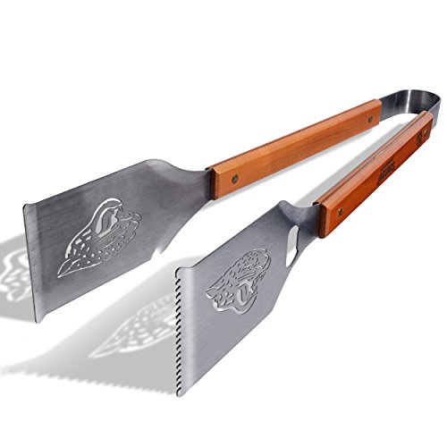 SPORTULA NFL Grill-A-Tongs, robuste Edelstahl-Grillzange, 45,7 cm Edelstahl-Grillzange, Jacksonville Jaguars, 7019246 von YouTheFan